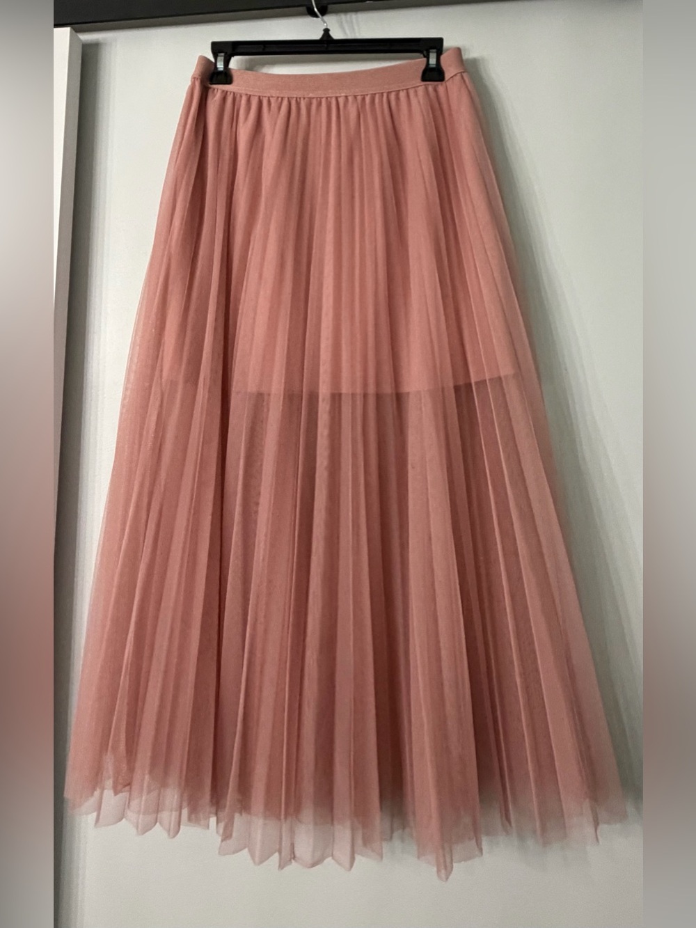 She + Sky Dusty Rose Tulle Maxi Skirt